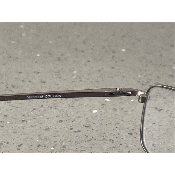 Saki Japan Eyeglasses Mod 313 Col. Gun Black Silver 56-17-145 FRAMES ONLY - Picture 8 of 12